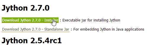Jython Download