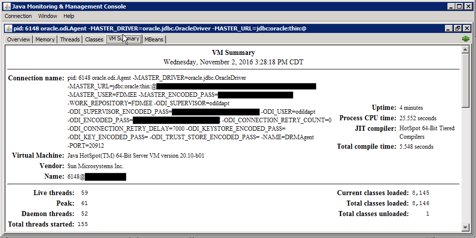 JConsole VMSummary